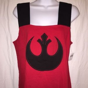 NWT Disney Star Wars Rebel Tank Top Size Large